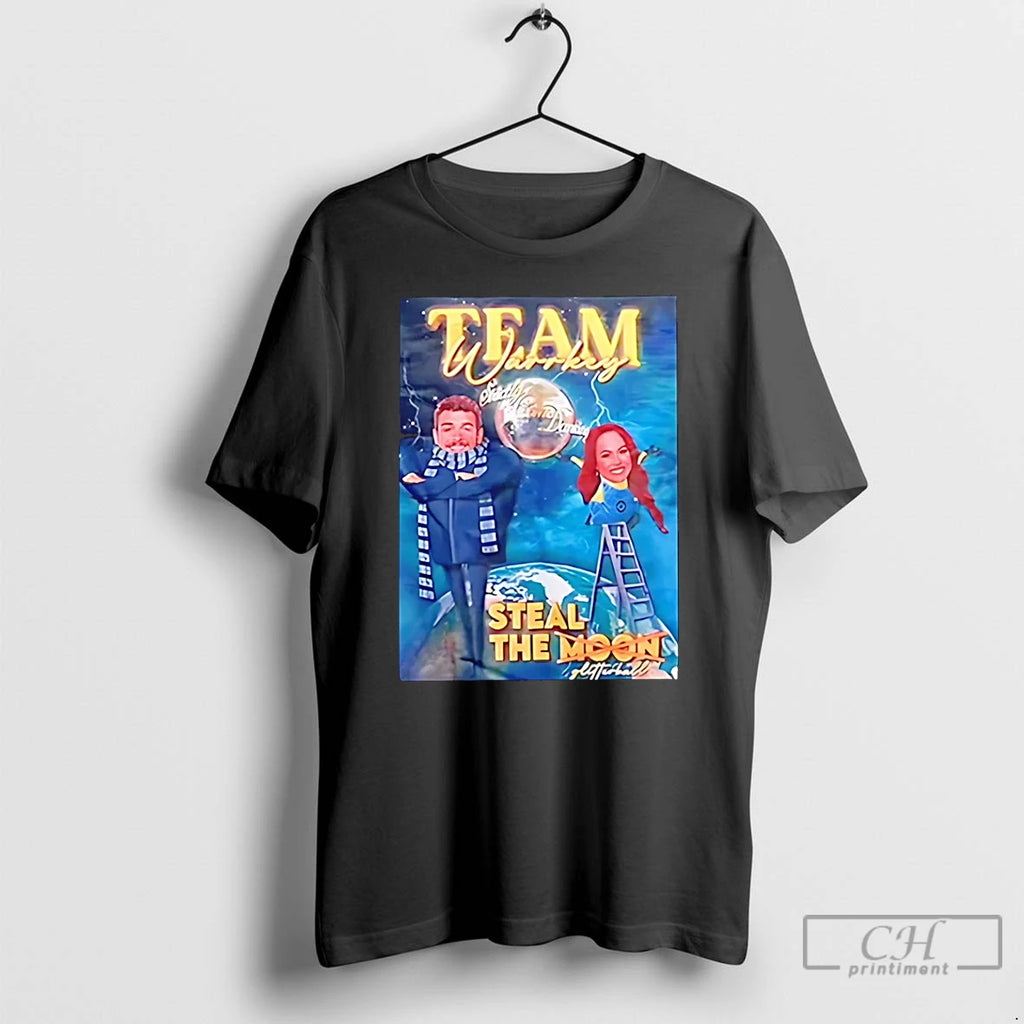 Classic Team Warrky Steal The Moon Glitterball T Shirts Hoodie Longsleeve