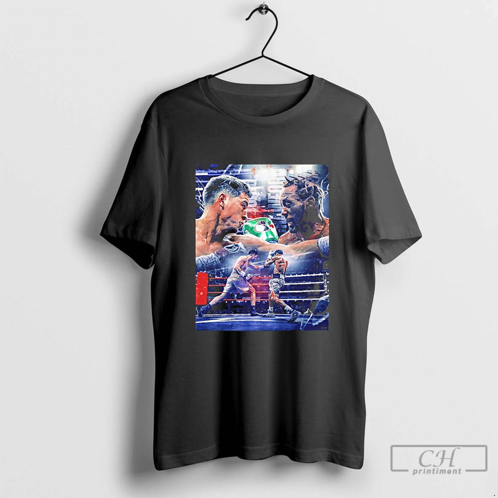 Classic Terence Crawford Vs Dmitry Bivol Boxing Signature Blackshirt T Shirts
