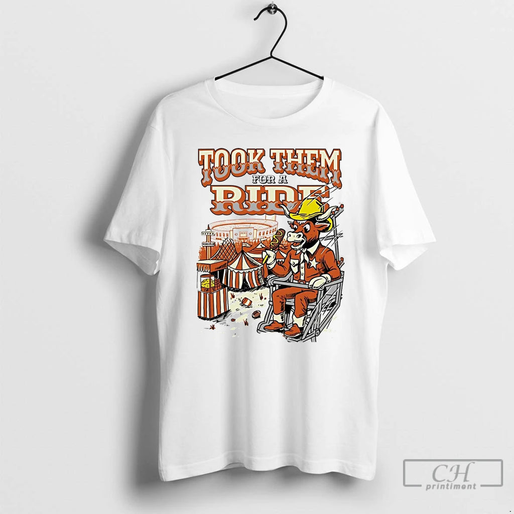 Classic Texas Longhorns Took Them For A Ride Mascot T Shirts
