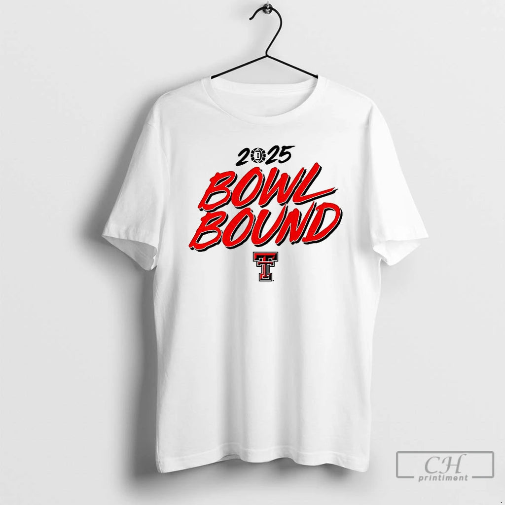 Classic Texas Tech Red Raiders Football 2025 Bowl Bound T Shirts