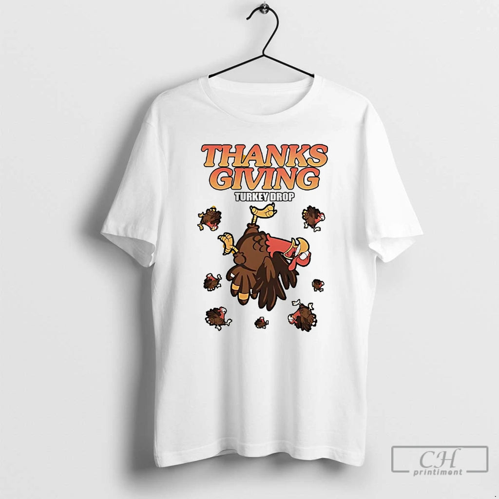 Classic Thanksgiving Turkey Drop T Shirts