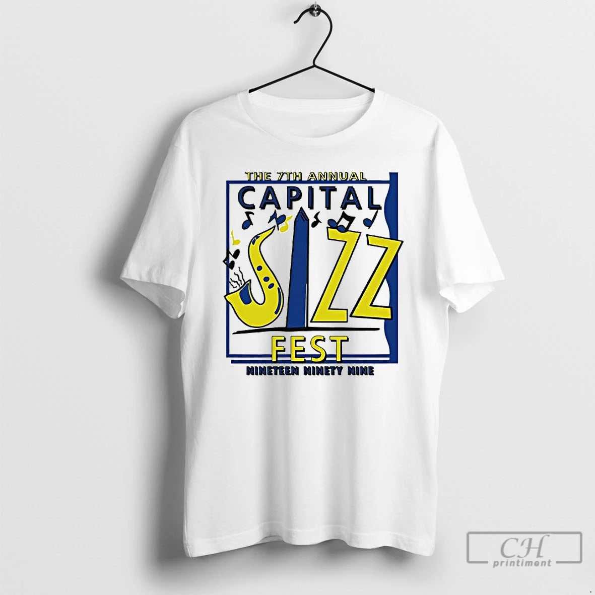 Classic The 7th Annual Capital Jazz Fest Nineteen Ninety Nine June 1999 T Shirts