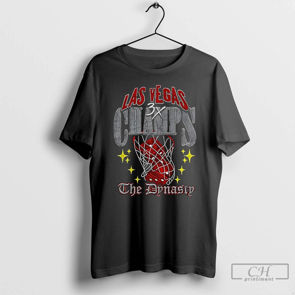 Classic The Dynasty Las Vegas Aces Basketball Wnba 3x Champions 2025 T Shirts