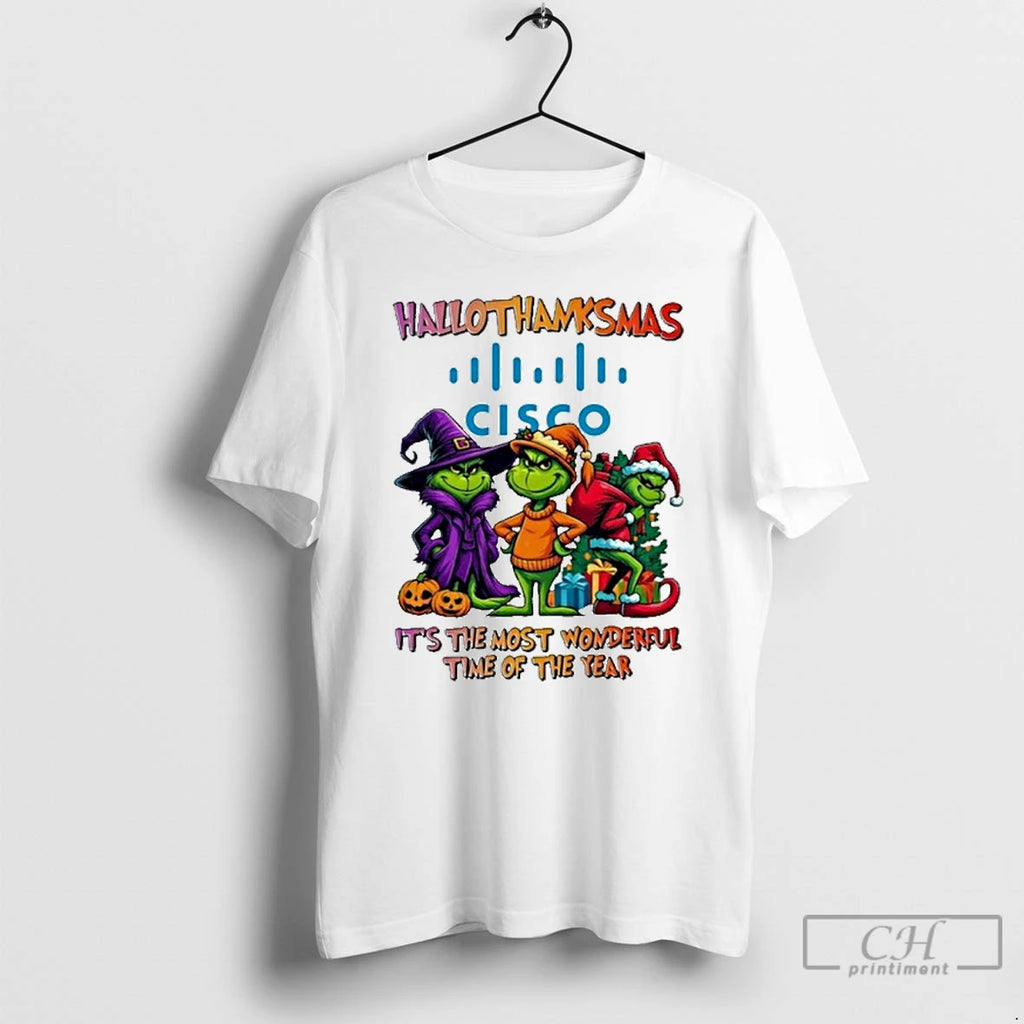 Classic The Grinch Cisco Logo Hallothanksmas Its The Most Wonderful Time Of The Year