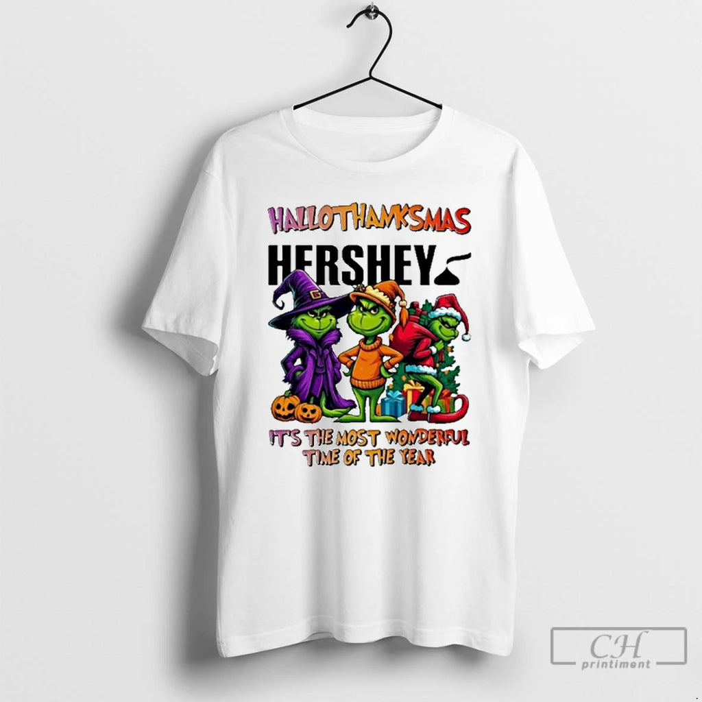 Classic The Grinch Hershey Logo Hallothanksmas Its The Most Wonderful Time Of The Year