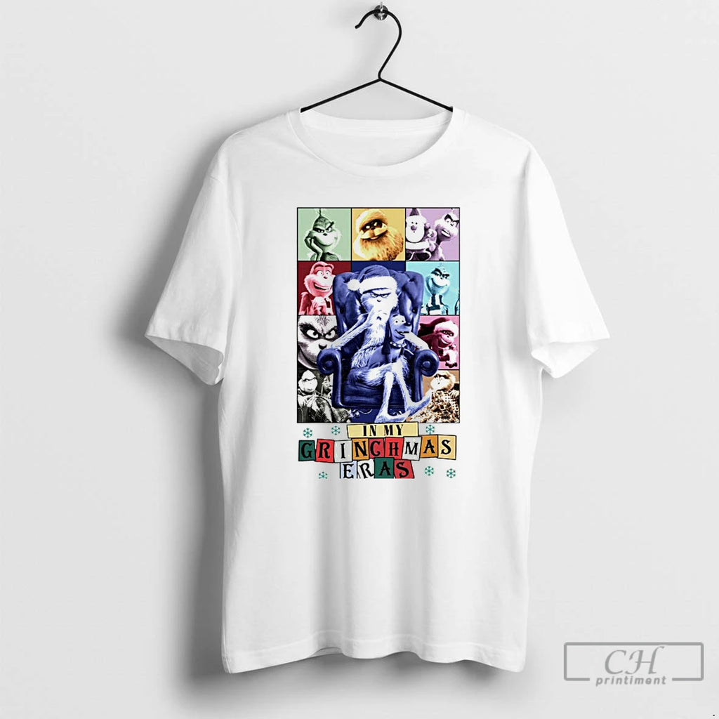 Classic The Grinch In My Grinchmas Eras White T Shirts