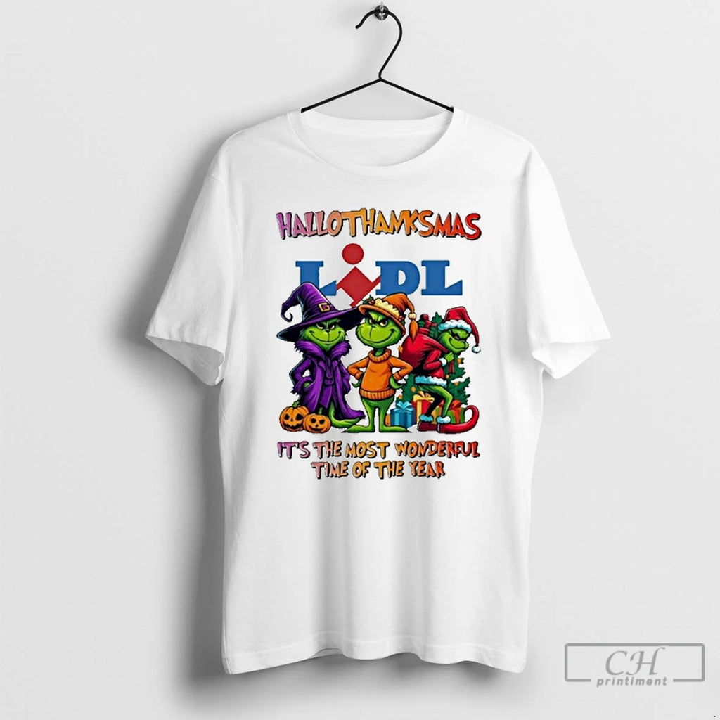 Classic The Grinch Lidl Logo Hallothanksmas Its The Most Wonderful Time Of The Year