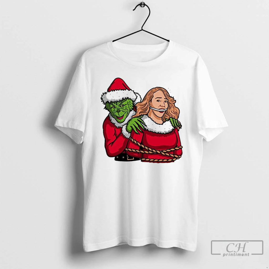 Classic The Grinch All I Want Is Silence Christmas White T Shirts