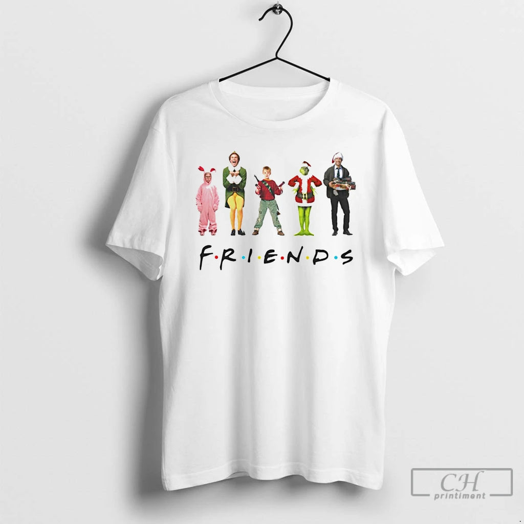 Classic The Grinch Friends White T Shirts