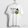 Classic The Grinch Stole My Lesson Plans Christmas White T Shirts