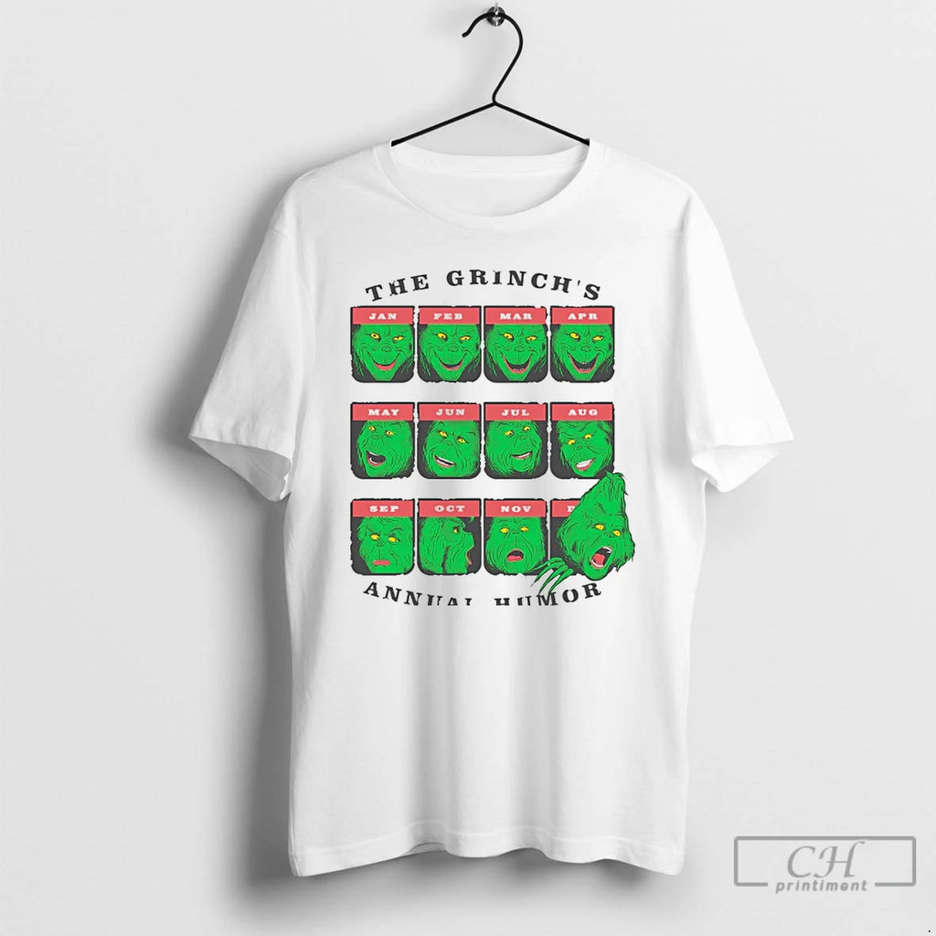 Classic The Grinchs Annual Mood White T Shirts