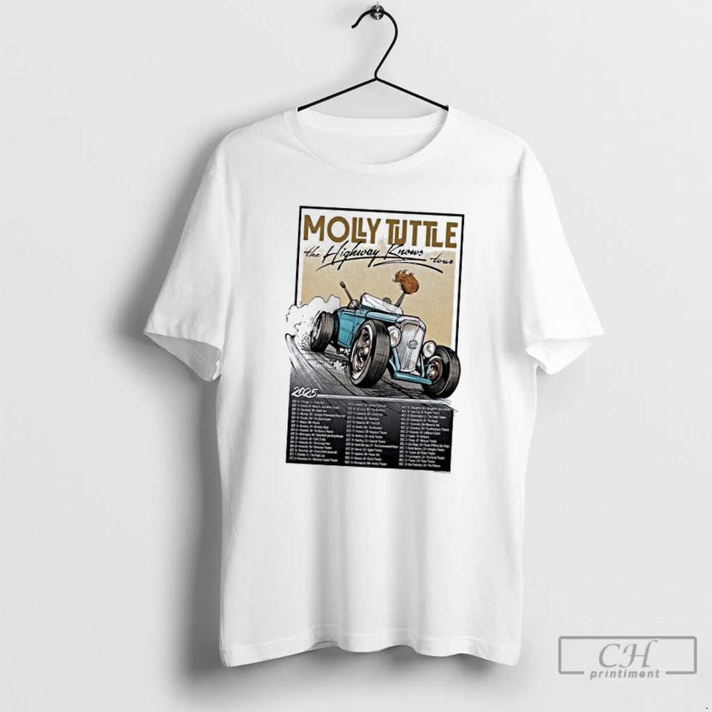 Classic The Highway Knows Tour 2025 Molly Tuttle T Shirts