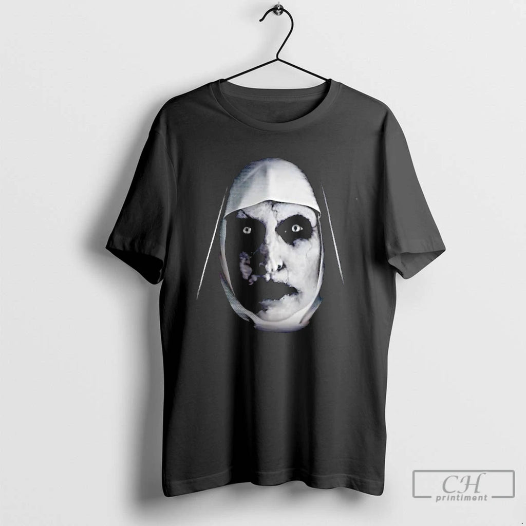 Classic The Nun Big Face Graphic Halloween T Shirts Hoodie Longsleeve