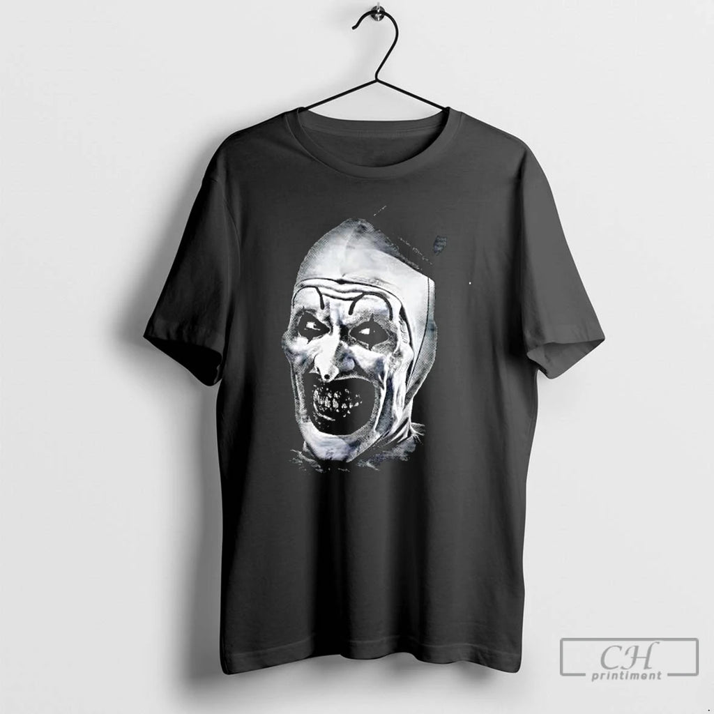 Classic The Terrifier Big Face Graphic Halloween T Shirts Hoodie Longsleeve