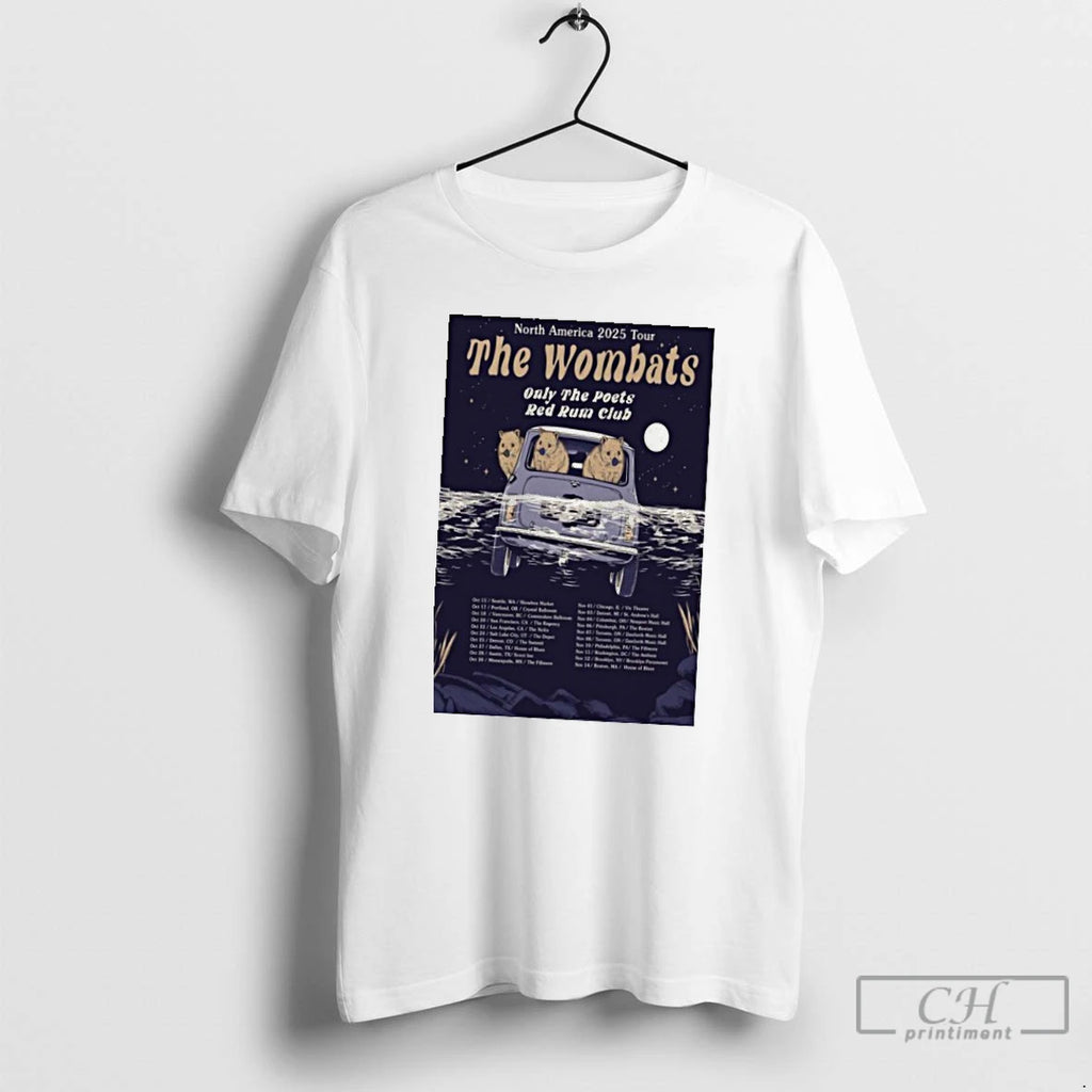 Classic The Wombats North America 2025 Tour T Shirts