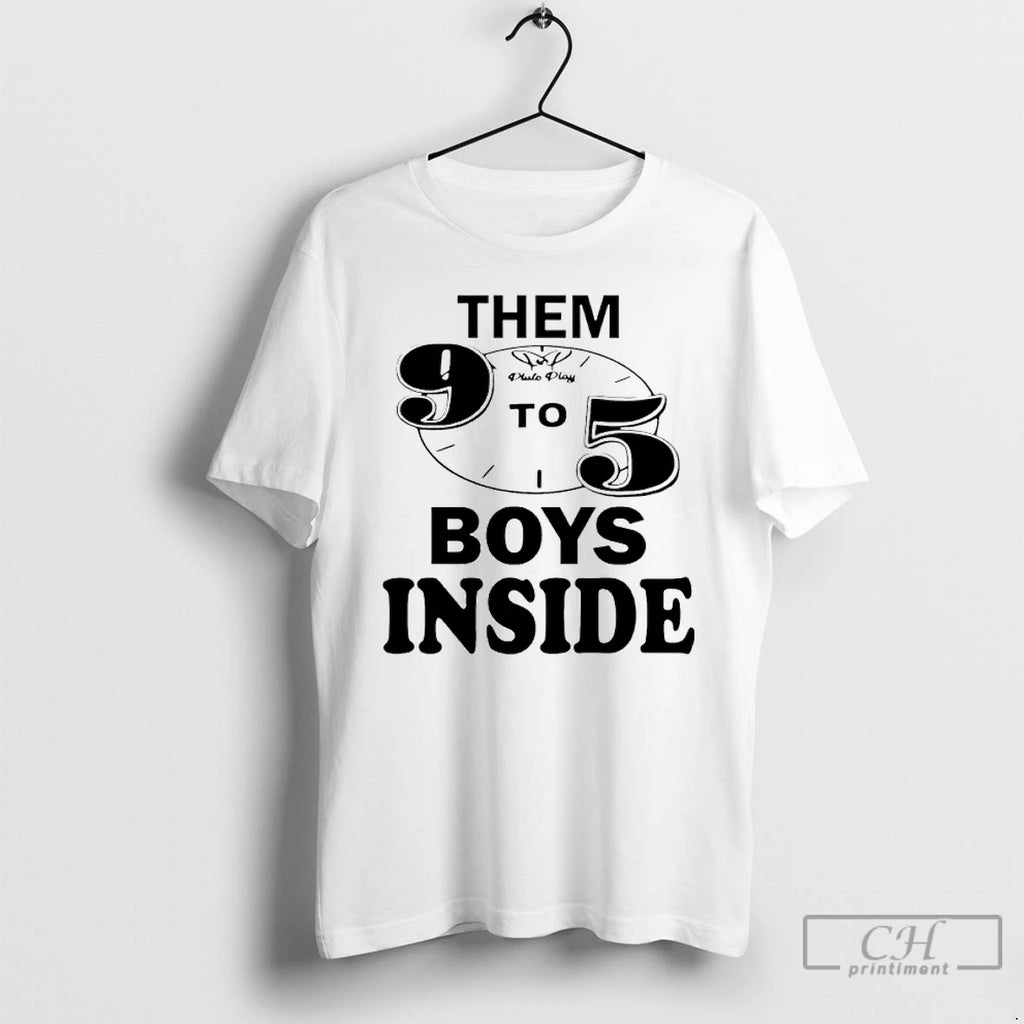 Classic Them 9 To 5 Boys Inside Clock T Shirts
