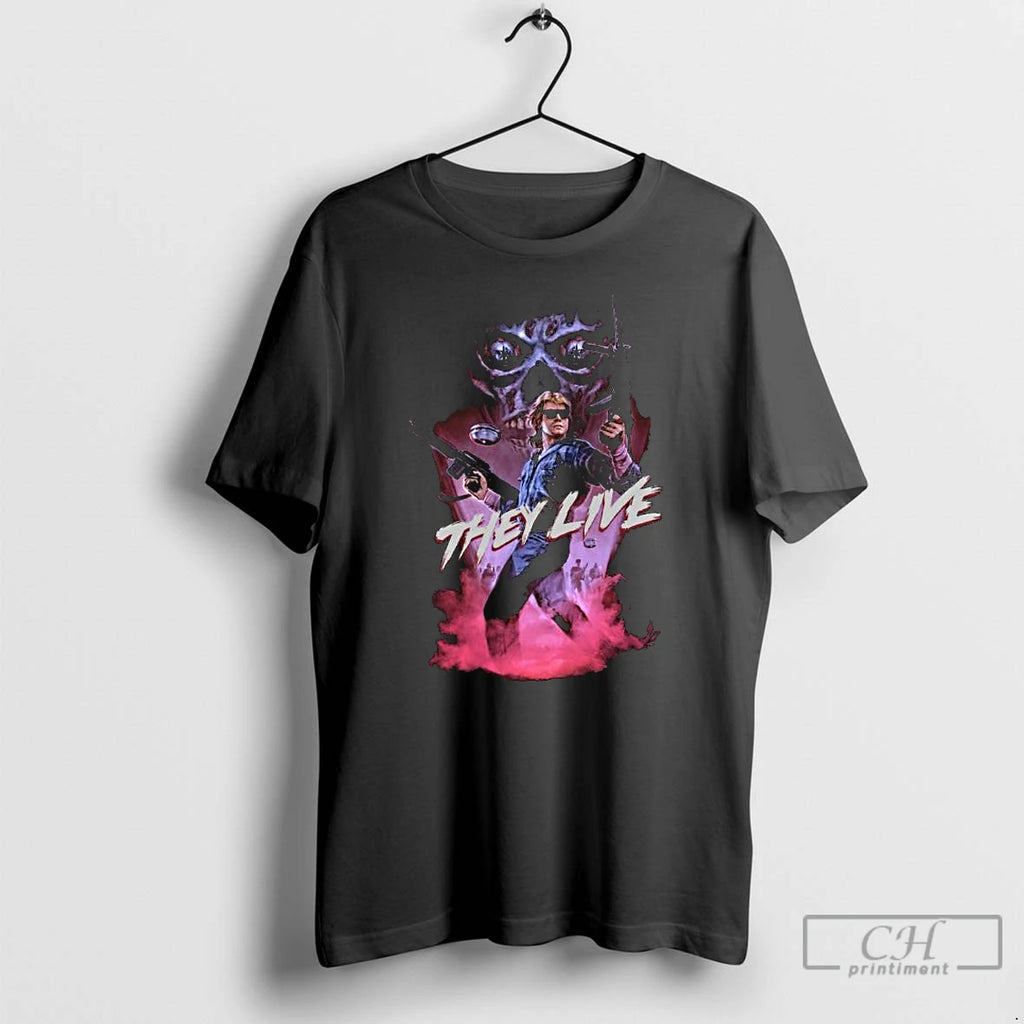 Classic They Live John Nada Long Sleve T Shirts Hoodie Longsleeve