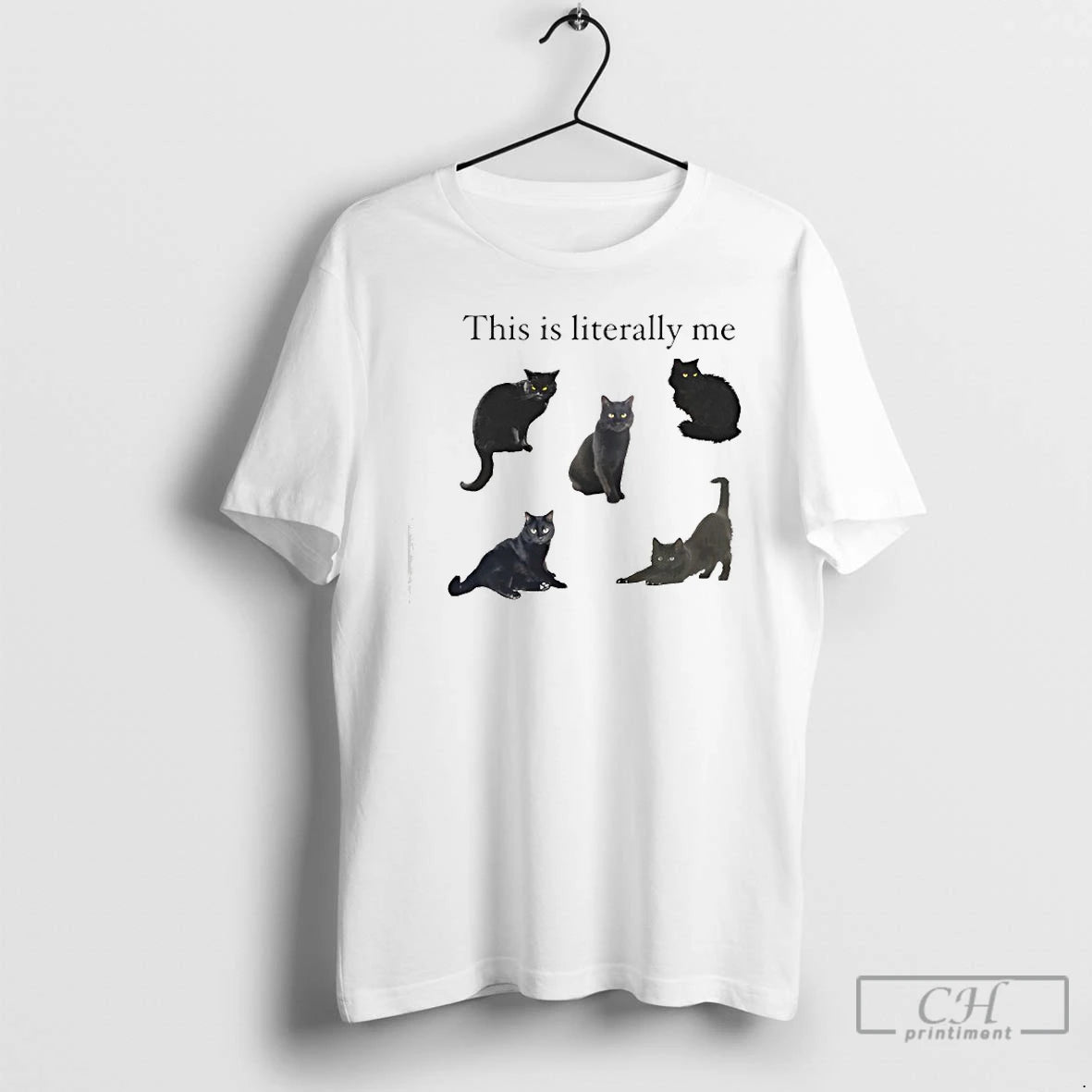 Classic This Is Literally Me Cat T Shirts