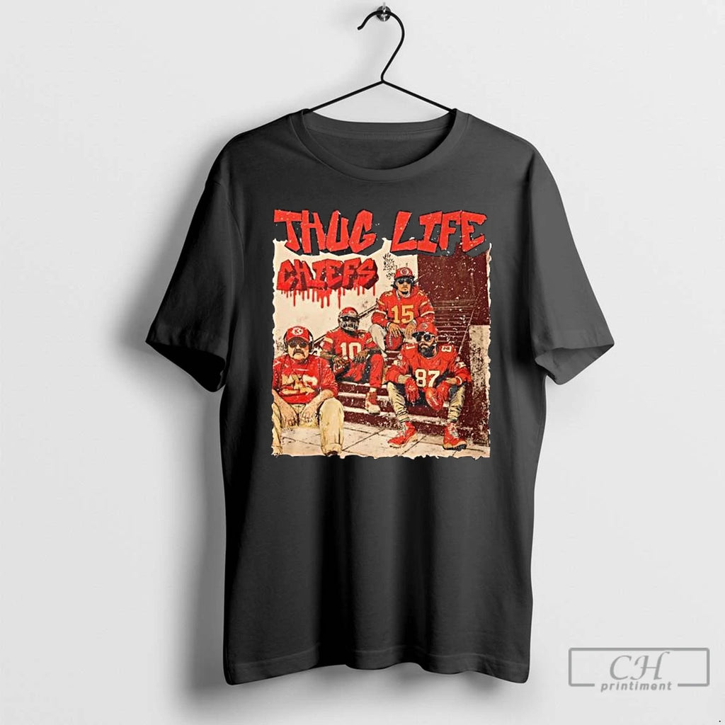 Classic Thug Life Kansas City Chiefs 2025 Long Sleve T Shirts