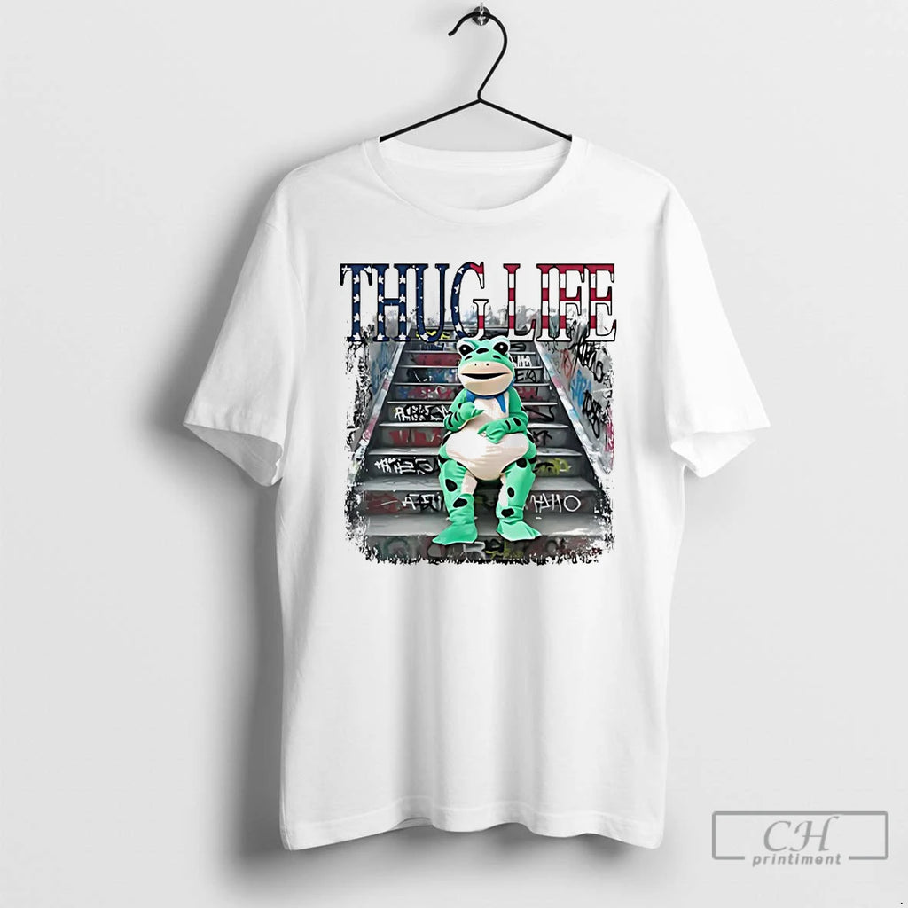 Classic Thug Life Portland Frog Protest T Shirts