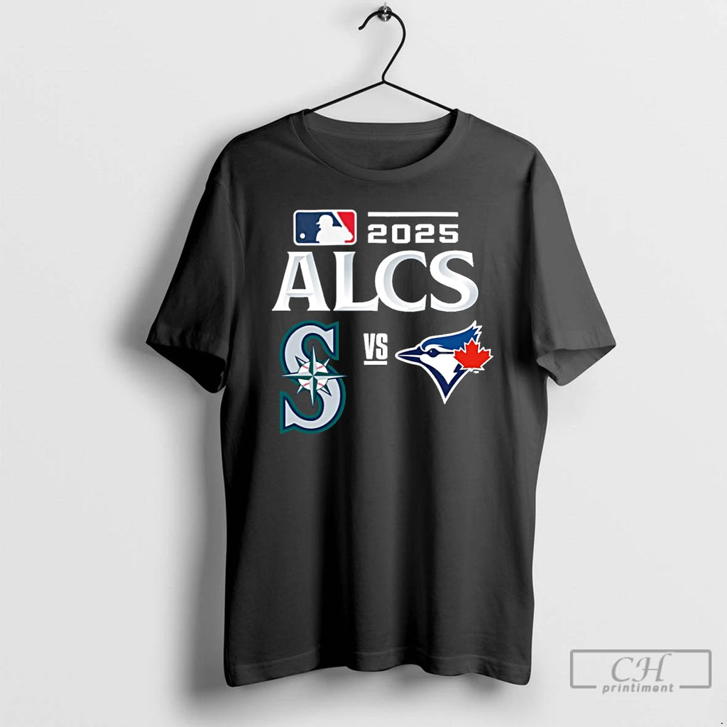 Classic Toronto Blue Jays Vs Seattle Mariners 2025 Alcs Baseball Matchup T Shirts