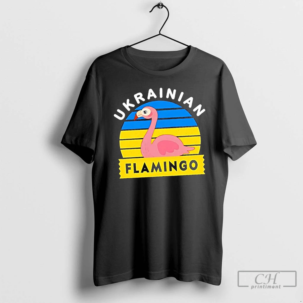 Classic Ukrainian Flamingo T Shirts Hoodie Longsleeve