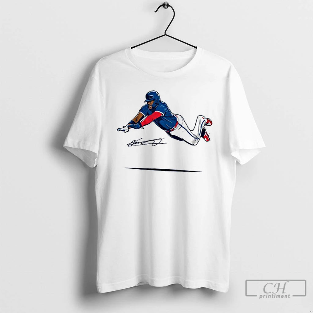 Classic Vladimir Guerrero Jr Super Vlad Flying Slide T Shirts