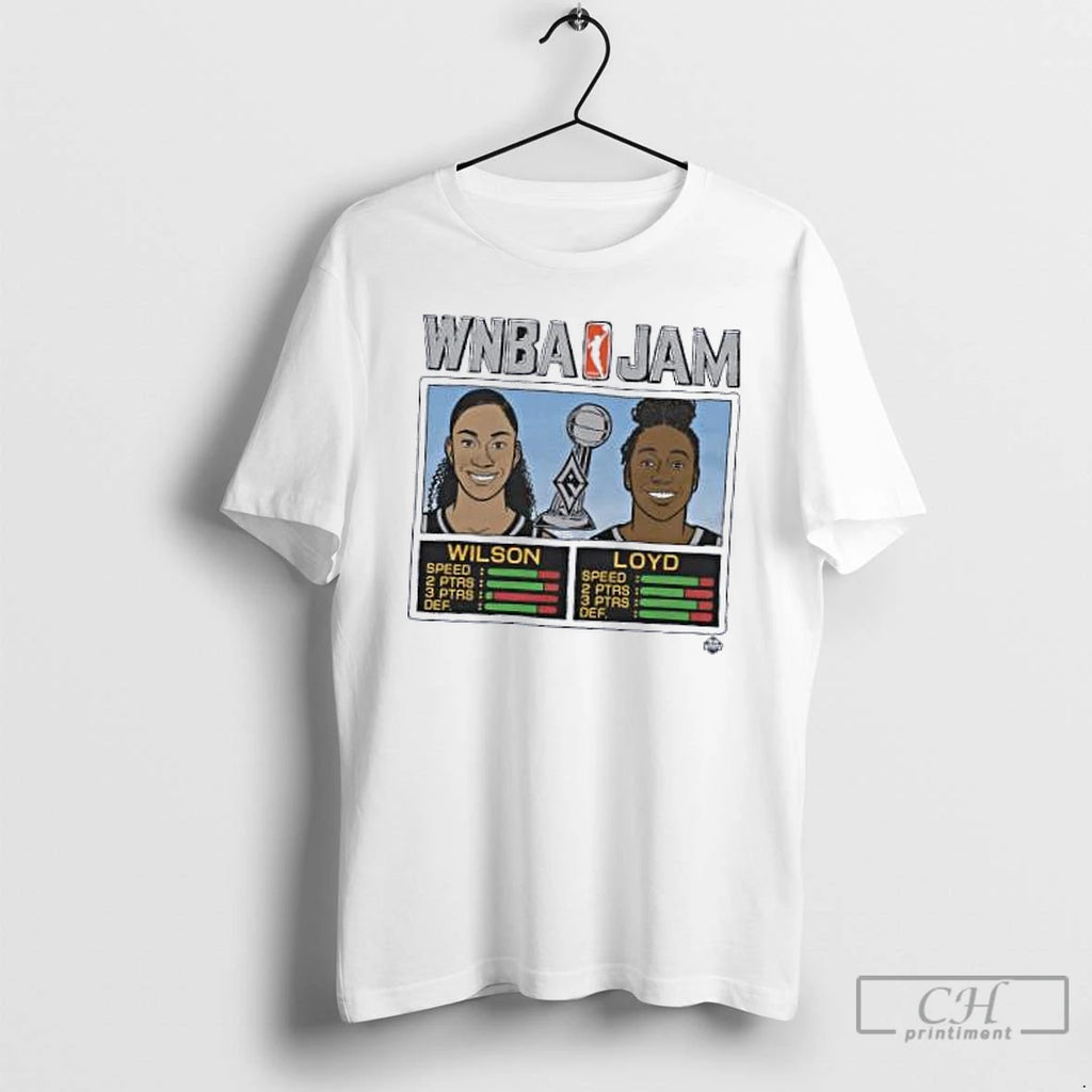 Classic Wnba Jam Aces 2025 Champs Wilson And Loyd T Shirts