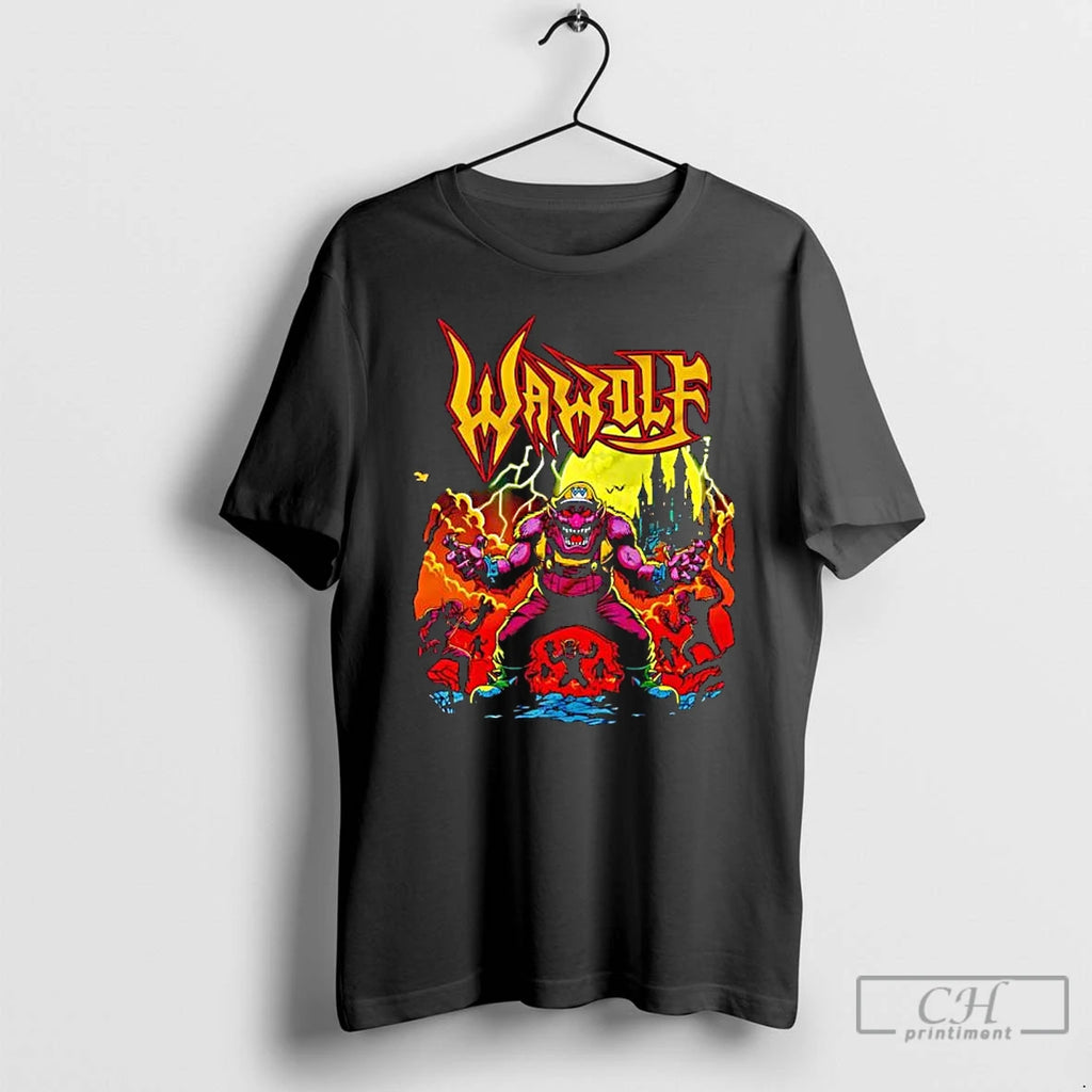 Classic Wawolf Character Parody Wererio From Draculabyte Album Cover Graphic T Shirts Hoodie Longsleeve