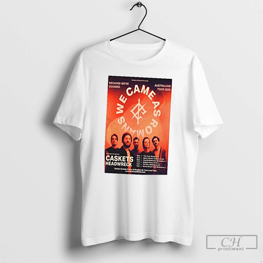 Classic We Came As Romans Australian Tour 2026 T Shirts