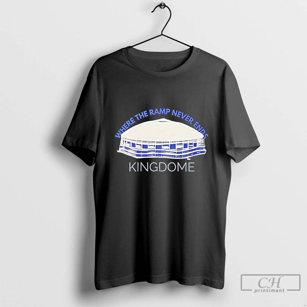 Classic Where The Ramp Never Ends Kingdome Seattle Mariners Blackshirt T Shirts