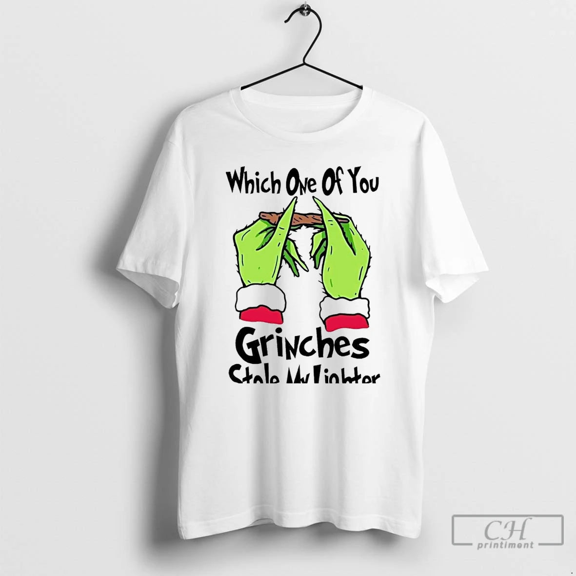 Classic Which One Of You Grinches Stole My Lighter Christmas White T Shirts