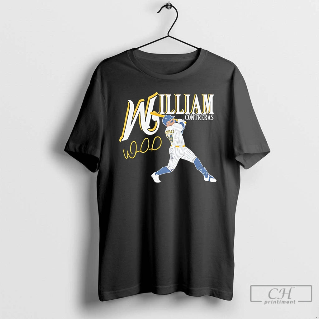 Classic William Contreras Milwaukee Brewers Swing Signature T Shirts Hoodie Longsleeve