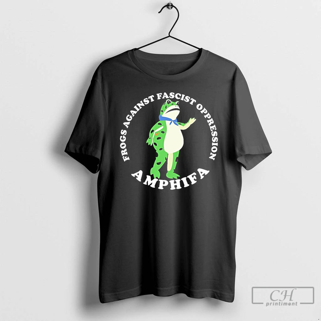 Classic Frogs Against Fascism Oppression Amphifa T Shirts
