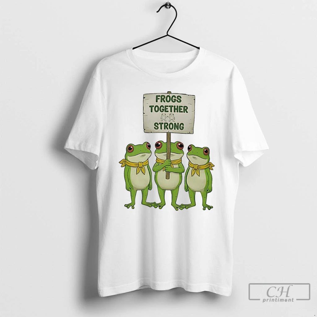 Classic Frogs Together Strong Portland Anti Ice T Shirts