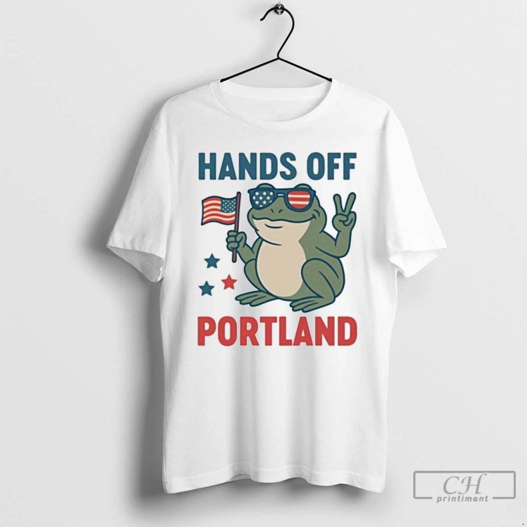 Classic Hands Off Portland Frog Protest Against Fascism T Shirts