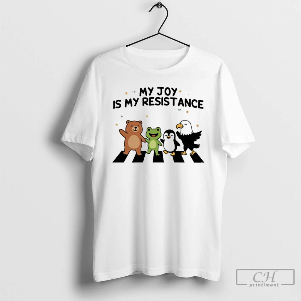 Classic My Joy Is My Resistance Portland Frog Protest T Shirts