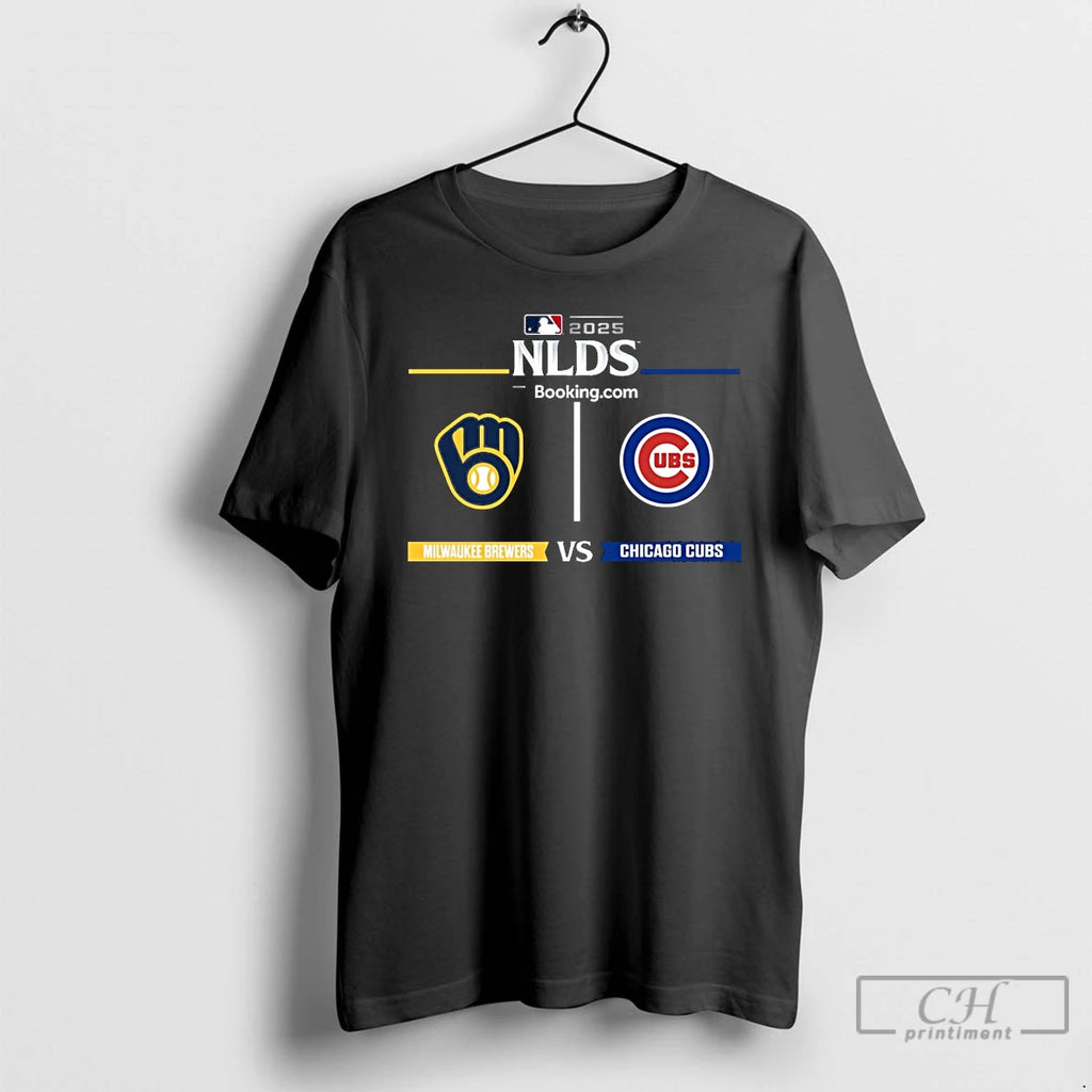Classic Q9hireyr Milwaukee Brewers Vs Chicago Cubs 2025 National League Division Series T Shirts