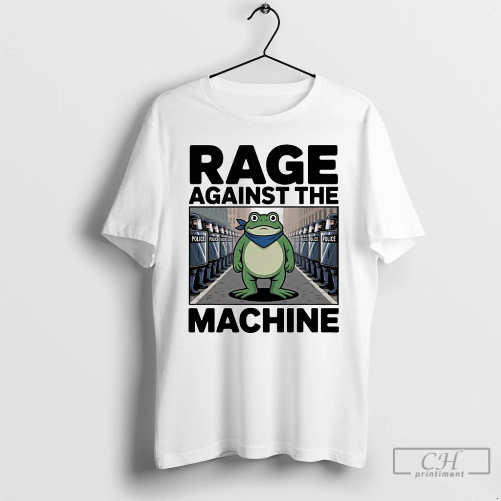 Classic Rage Against The Machine Portland Frog Anti Police Ice T Shirts