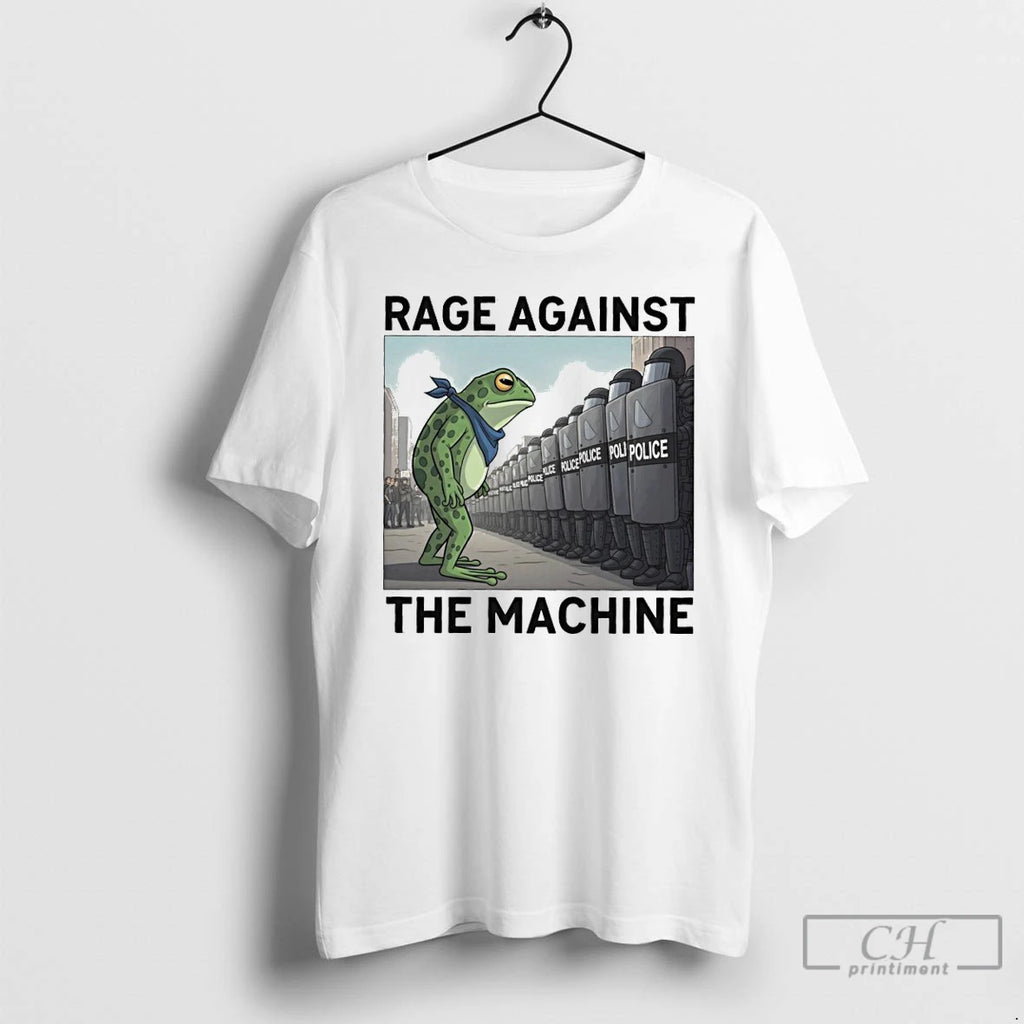 Classic Rage Against The Machine Portland Frog Protest Political Activist Anti Fascism Graphic T Shirts
