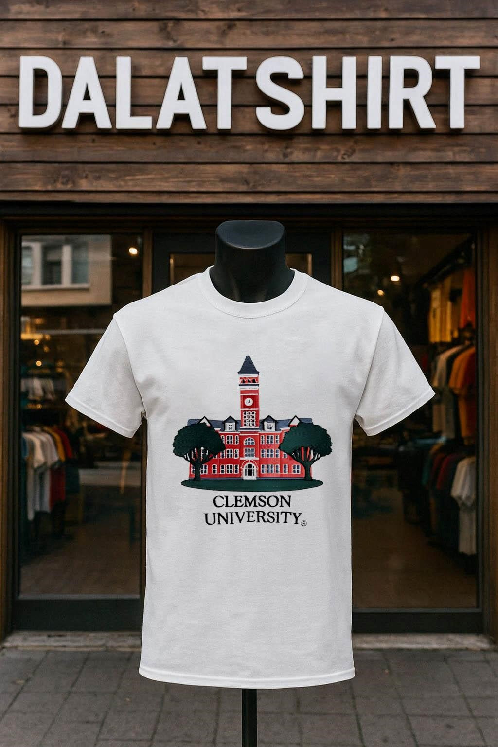 Clemson University Tillman Hall Clock Tower Graphic shirt