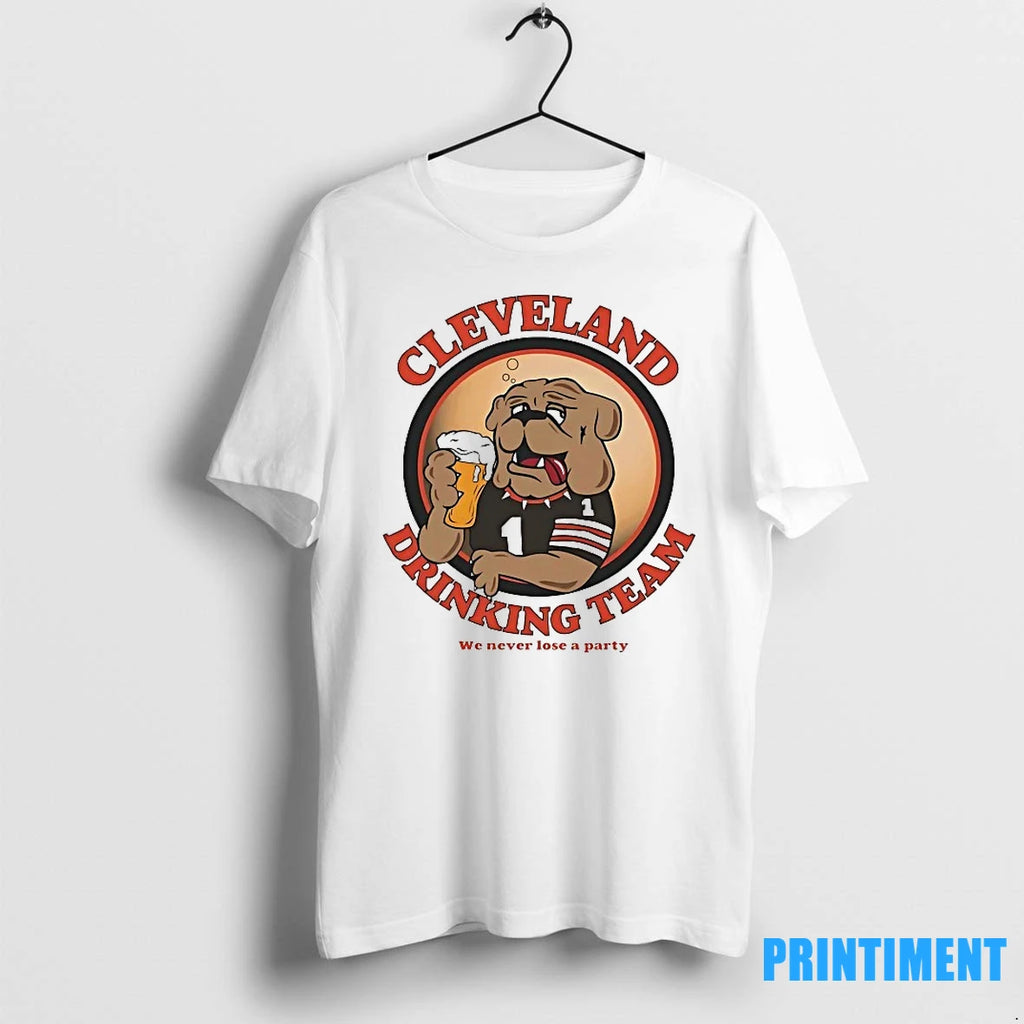 Cleveland Browns Drinking Team We Never Lose A Party Tshirts Sweater