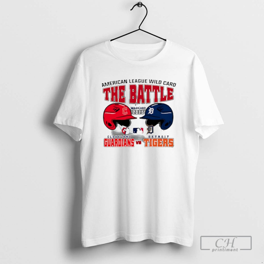 Cleveland Guardians Vs Detroit Tigers 2025 Mlb Wild Card The Battle T Shirts