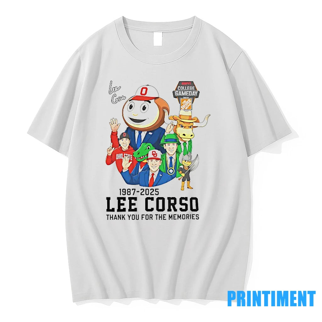 Coach Lee Corso 1987 2025 Thank You For The Memories Tshirts Sweater