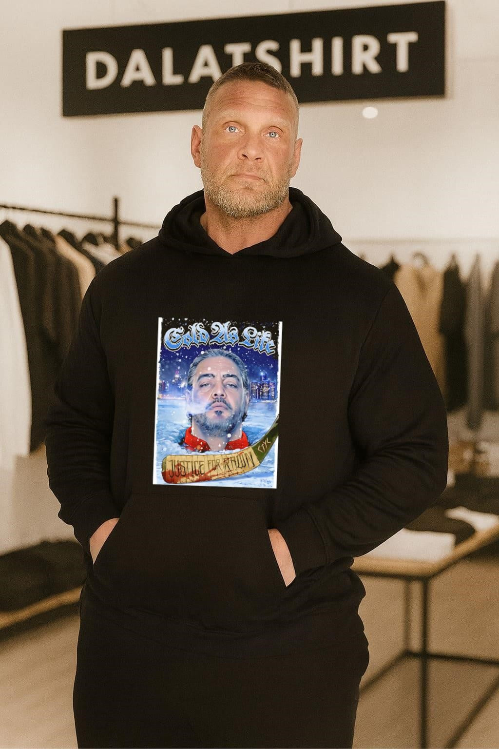 Cold As Life Justice For Pawn Hockey Stick Cityscape shirt