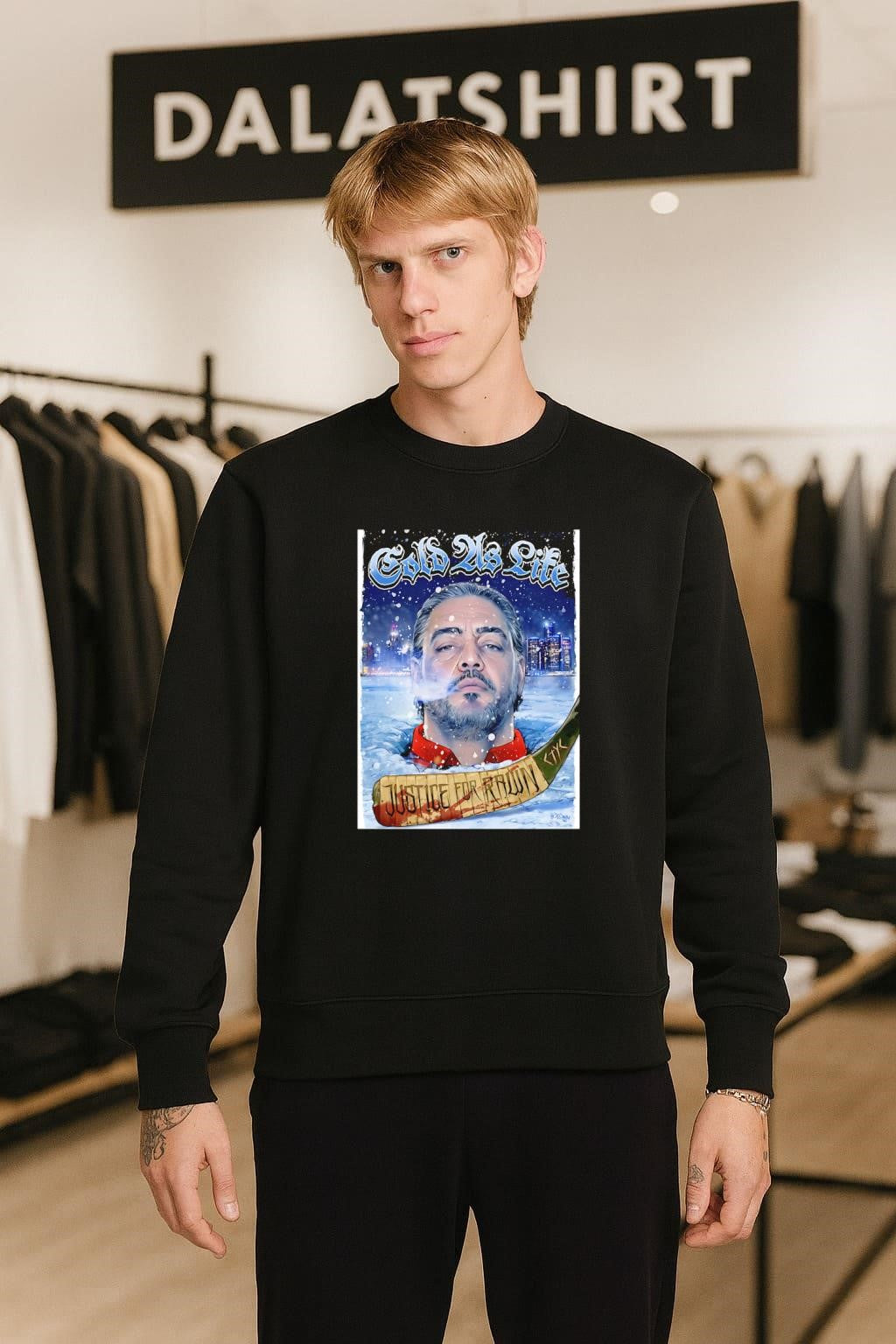 Cold As Life Justice For Pawn Hockey Stick Cityscape shirt
