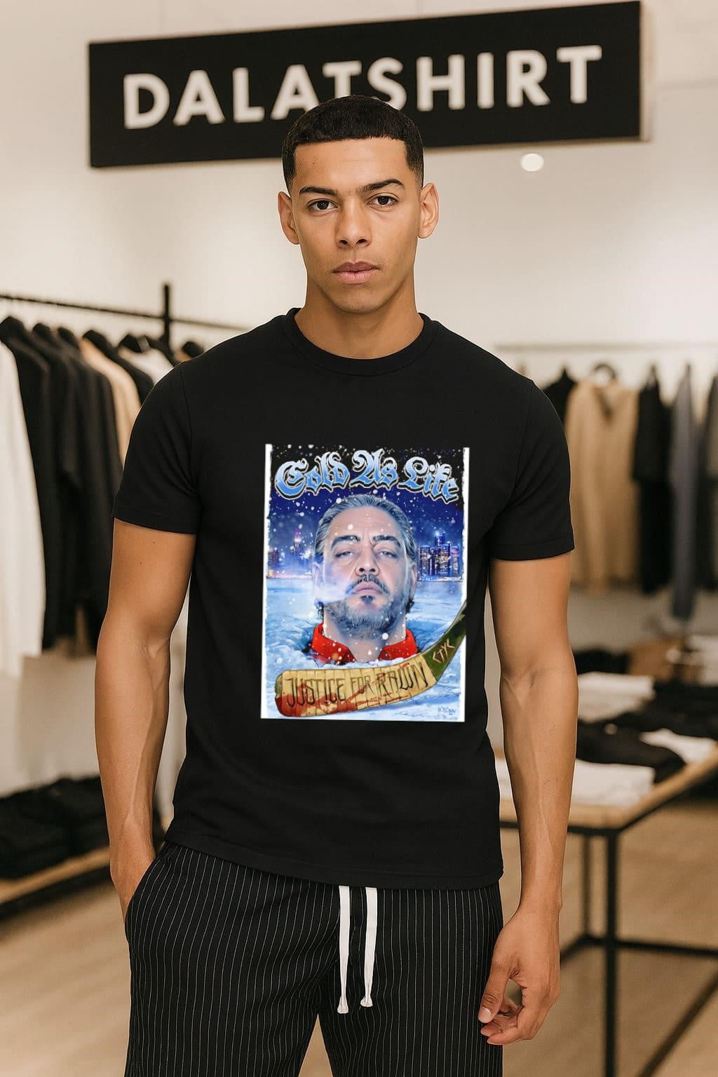 Cold As Life Justice For Pawn Hockey Stick Cityscape shirt