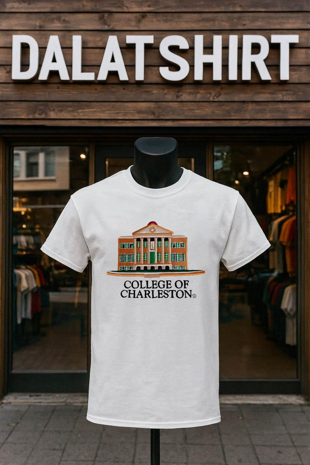 College of Charleston Randolph Hall Building Graphic shirt