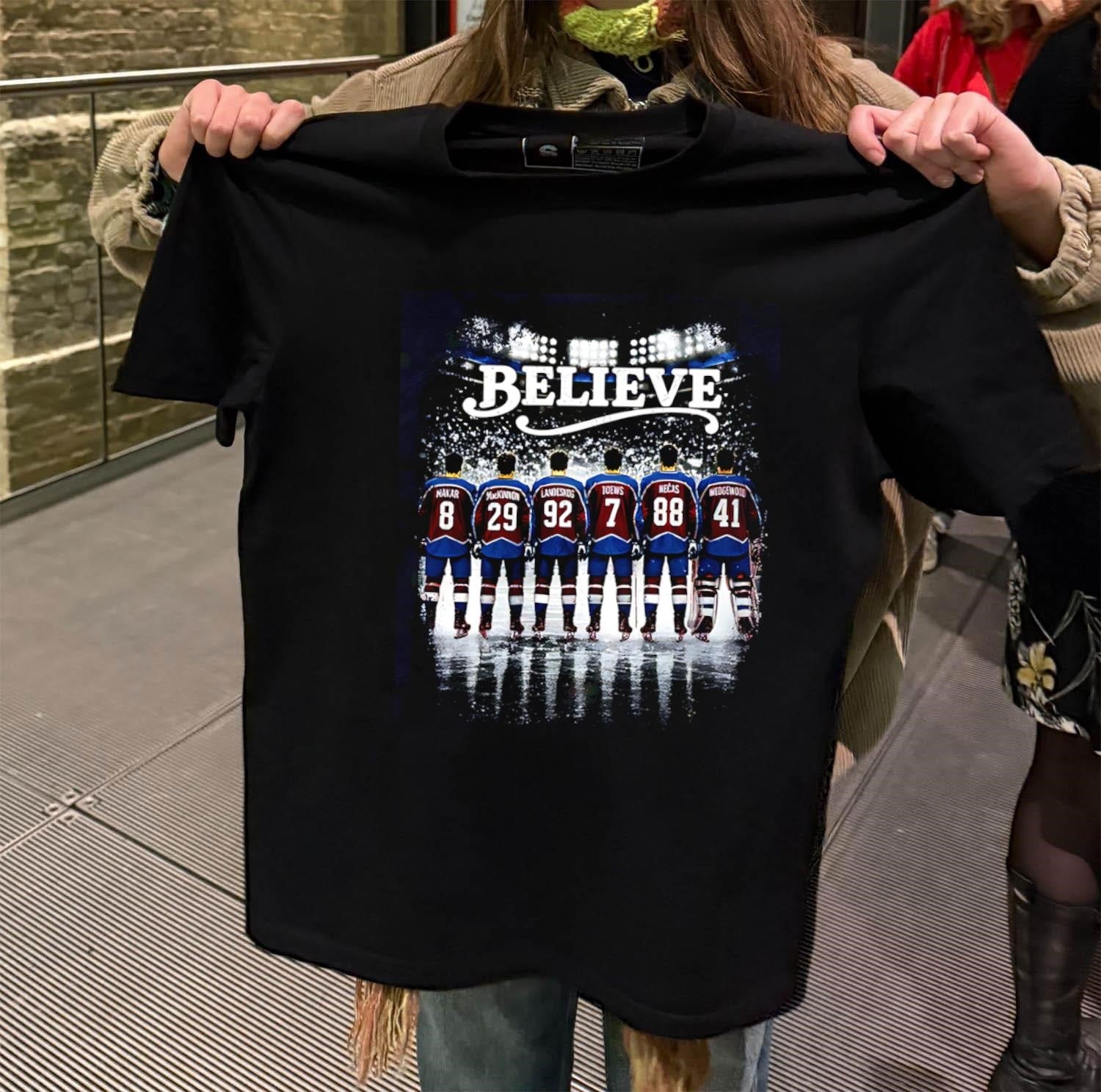 Colorado Avalanche Believe Hockey Players Stadium shirt