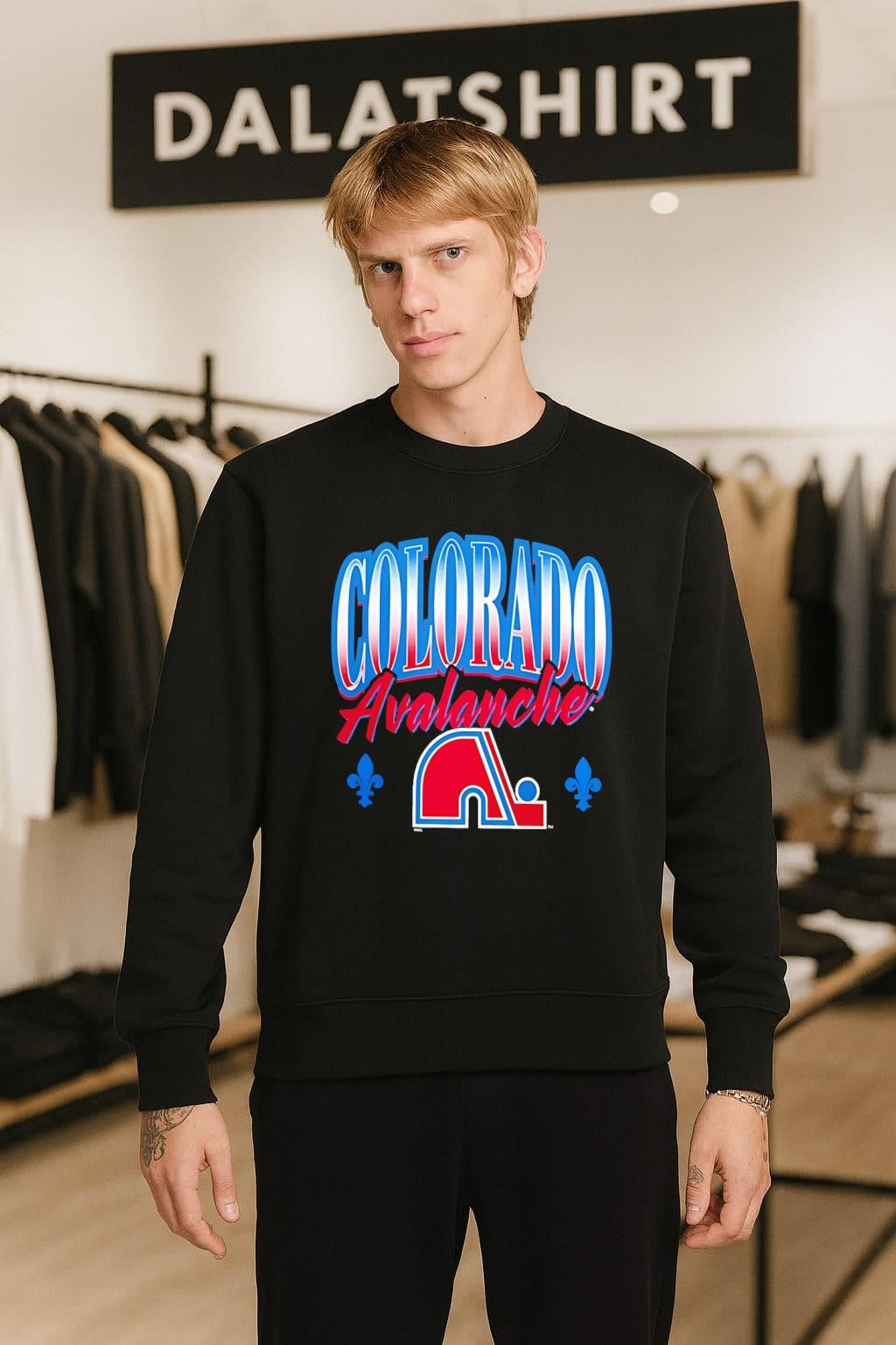 Colorado Avalanche Retro Nordiques Logo Quebec Fleur De Lis shirt